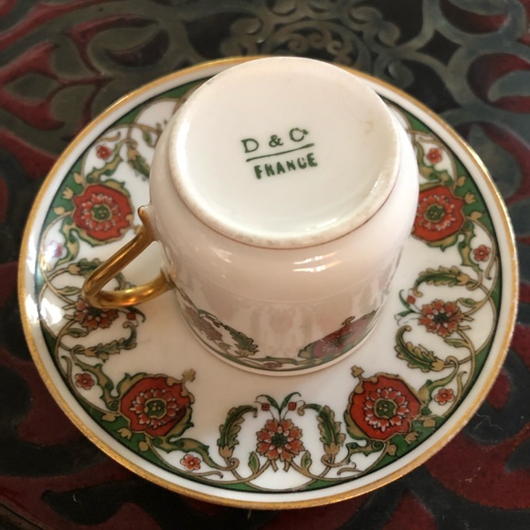 Vintage Limoges Demi Cup & Saucer - Picture 2 of 6